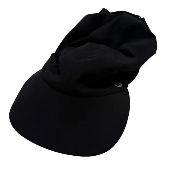 Lululemon Fast and Free Running Hat Black One Size Lightweight Lulu Cap - Picture 2 of 10